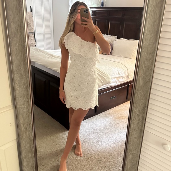 REVOLVE Dresses & Skirts - Farm Rio inspired eyelet ruffle dress